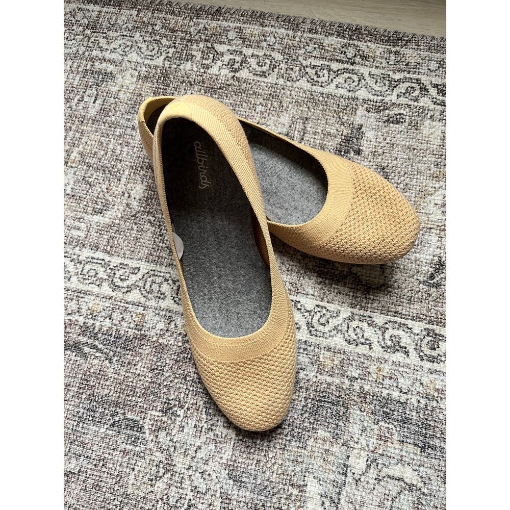 Allbirds Tree Breezers Knit Ballet Flats 8.5 Beige Tan Slip On Comfort Minimal - Picture 10 of 11